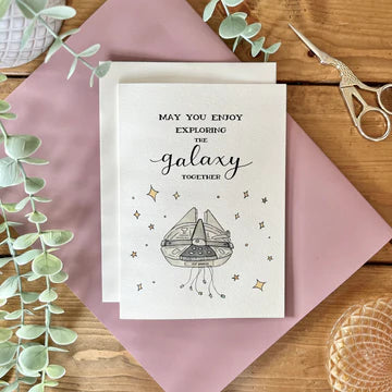 May You Enjoy Exploring The Galaxy Together - Greeting Card | Kenzie Cards