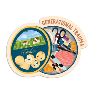 Cookie Tin Generational Trauma | Sticker