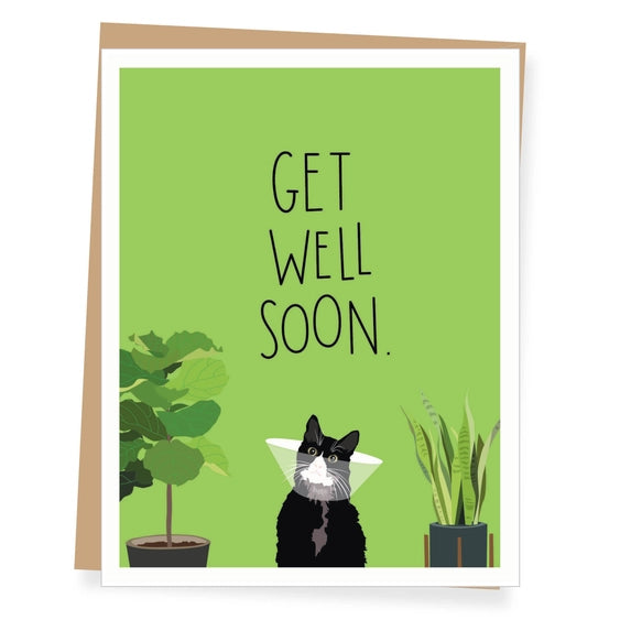 Cat Get Well Soon - Greeting Card | Apartment 2 Cards