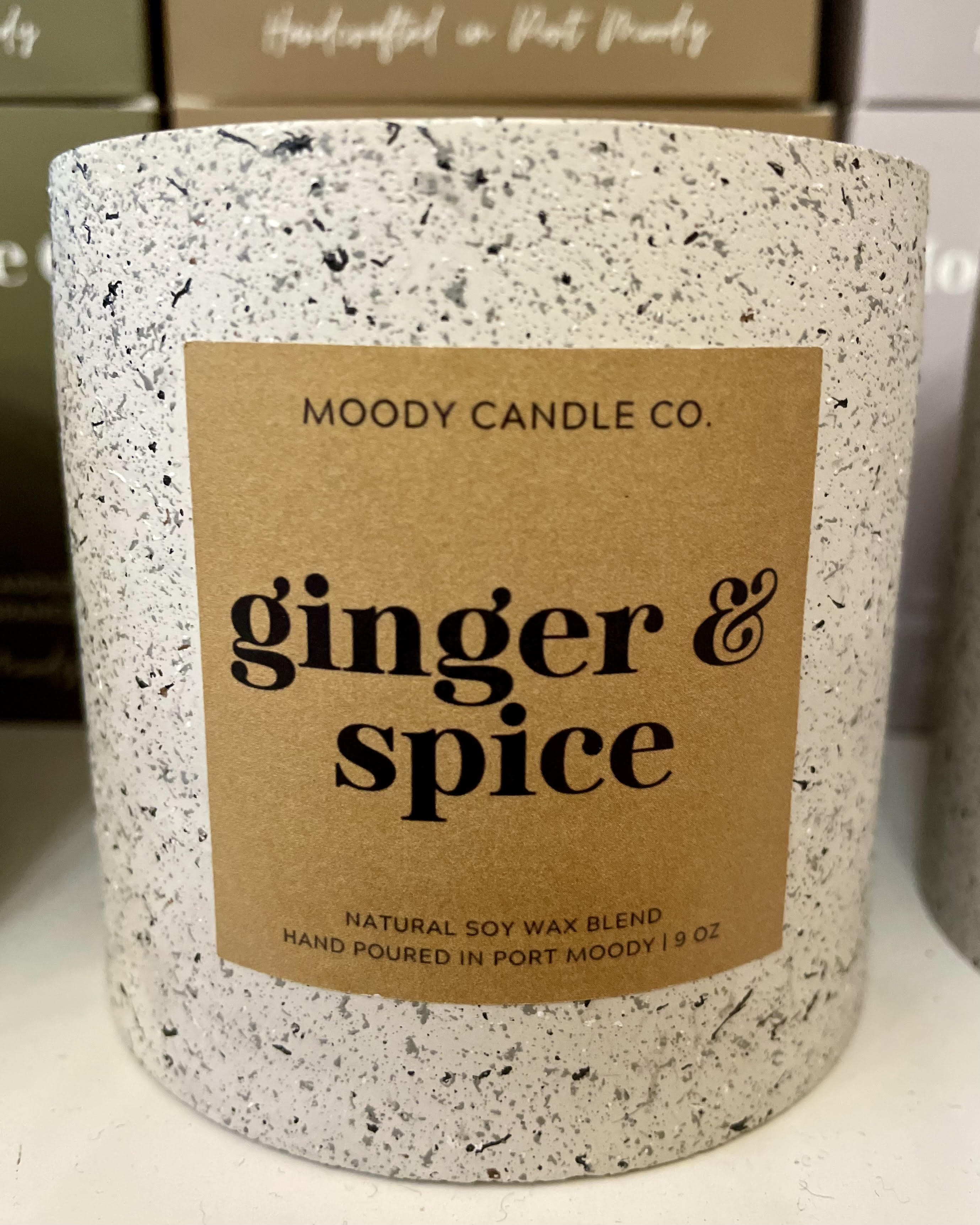 Ginger & Spice - Cement Jar Candle | Moody Candle Co
