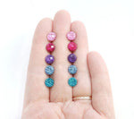 Glitter Filled - Metal Free Hypoallergenic Earrings | Pretty Ears