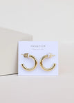 Smooth Hoop - Gold Earrings | JaxKelly