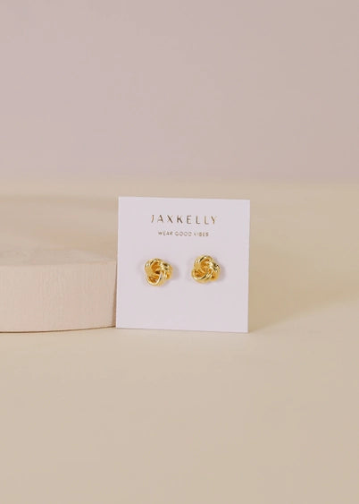 Petite Knot - Gold Earrings | JaxKelly