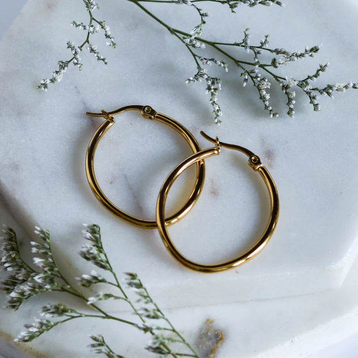 Oval Hoops | Whimsy's Jewels