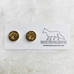 Gold - Faux Druzy Studs | White Fox Collective