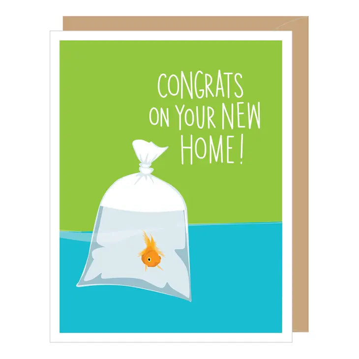 Goldfish New Home - Greeting Card | Apartment 2 Cards