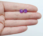 Grape Slushie Druzy | Metal Free Hypoallergenic Earrings