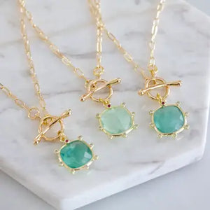 Green Fluorite Toggle Necklace | Mesa Blue