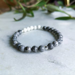 Grey Jasper Essential Oil Diffuser Bracelet | Over The Moon