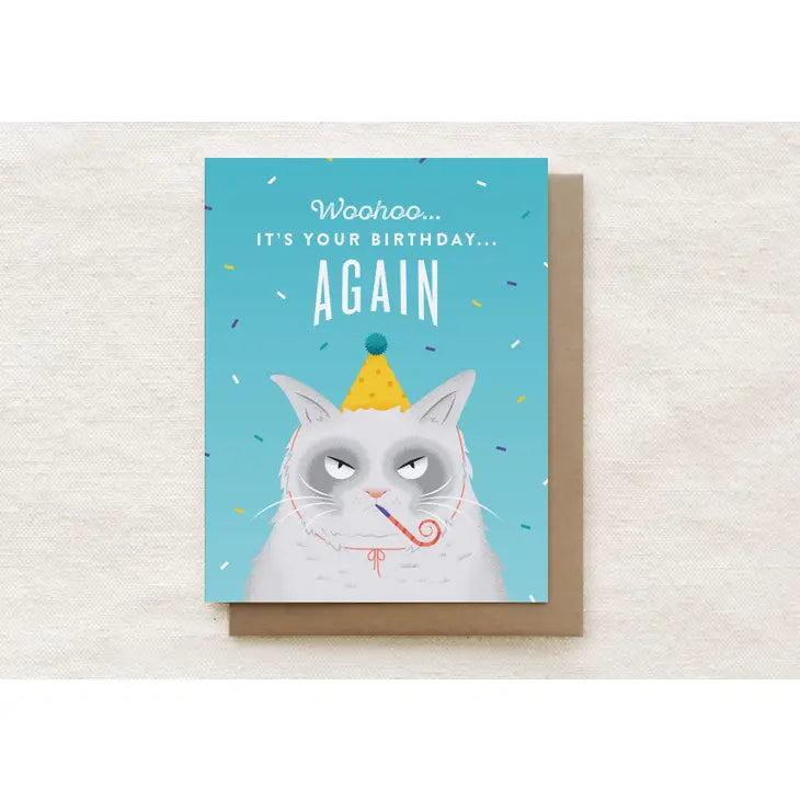 Grumpy Cat - Birthday Card | Quirky Paper Co.