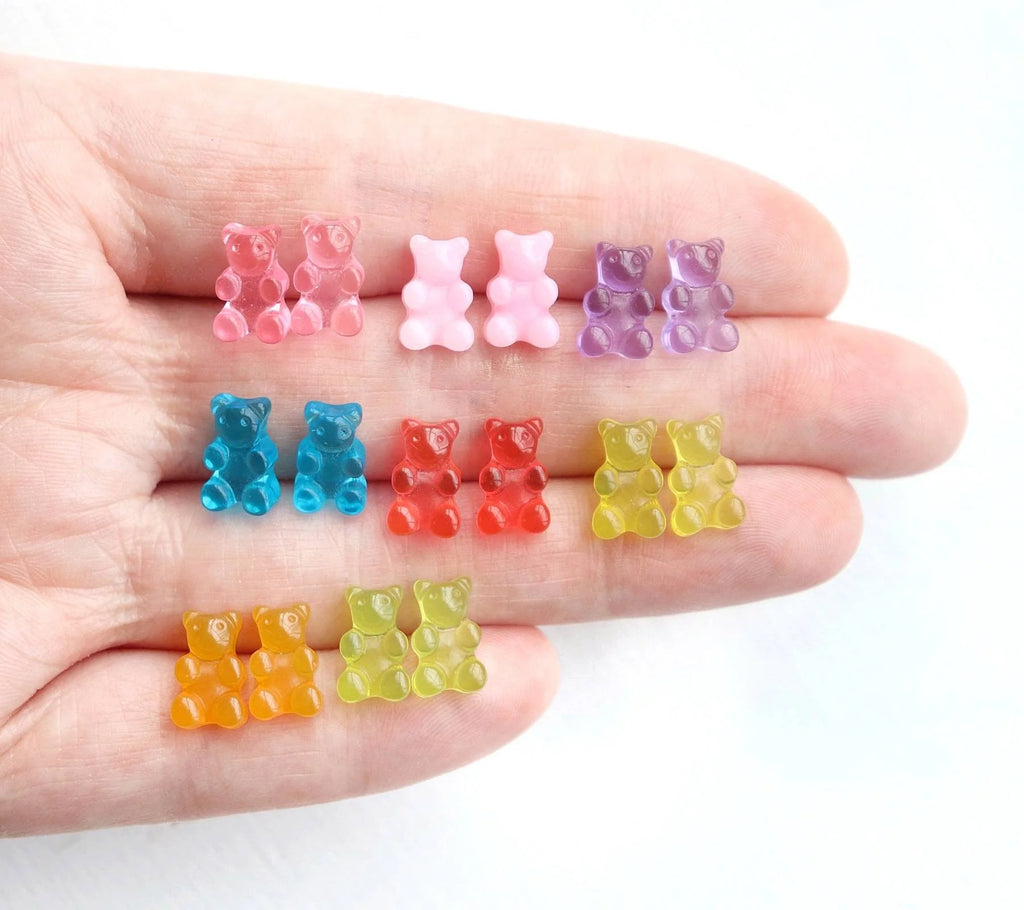 Mini Gummy Bears - Metal Free Hypoallergenic Earrings | Pretty Ears