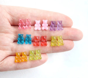Mini Gummy Bears - Metal Free Hypoallergenic Earrings | Pretty Ears