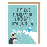 Penguin + Polar Bear Hanukkah - Holiday Greeting Card | Apartment 2 Cards