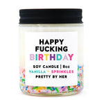 Happy F*cking Birthday - Candle | Pretty By Her