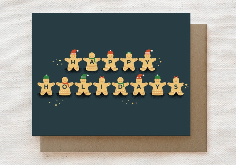 Happy Holidays - Christmas Greeting Card | Quirky Paper Co.