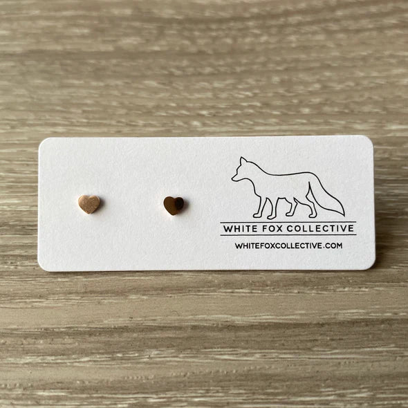 Tiny Heart Earrings | White Fox Collective