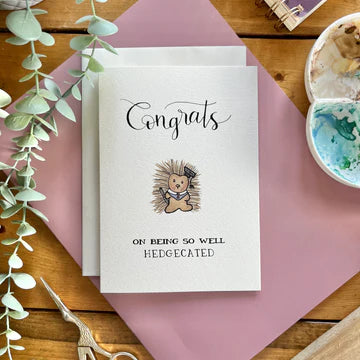 Well Hedgecated - Graduation Card | Kenzie Cards