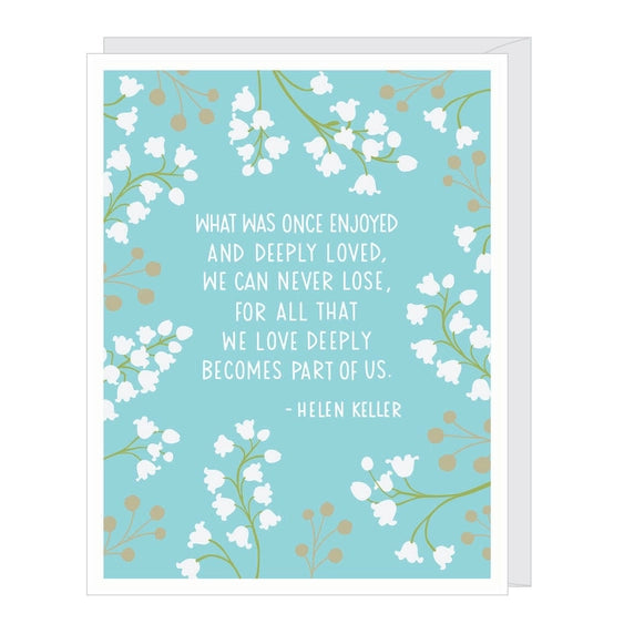 Hellen Keller - Sympathy Card | Apartment 2 Cards