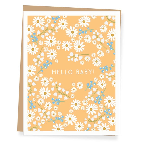 Daisy Hello Baby - Greeting Card | Apartment 2 Cards