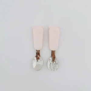 Honeybear Spoon & Fork Set | Happy Baby
