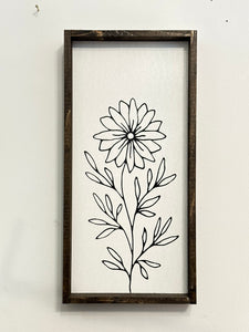 Flower Design Wood Sign | William Rae Designs
