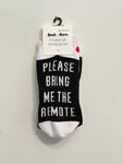 Please Bring Me The Remote - Funny Socks | The Sock Barn