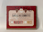 Naughty/Nice List - Christmas Greeting Card | Quirky Paper Co.