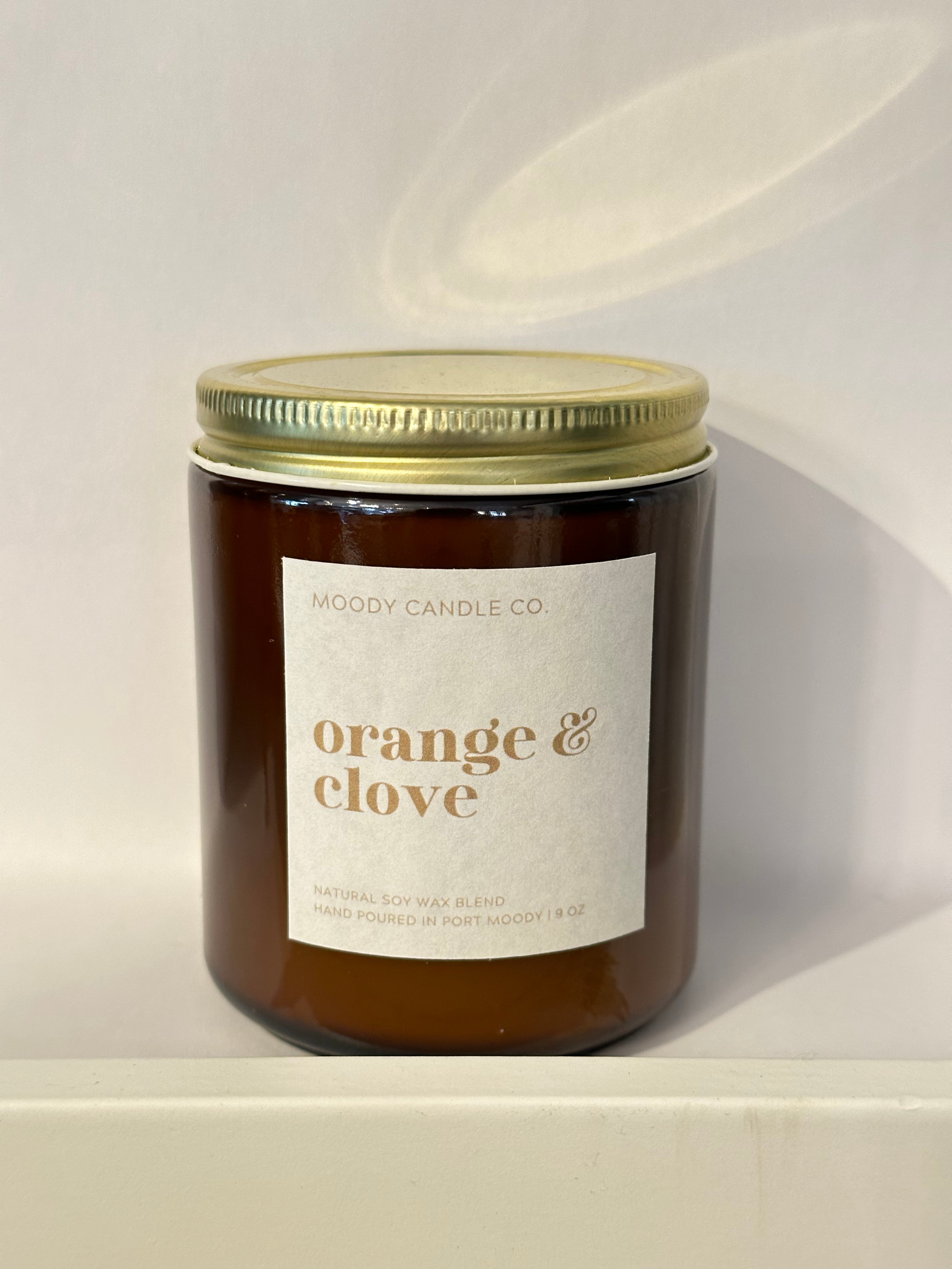 Orange & Clove - Glass Jar Candle | Moody Candle Co
