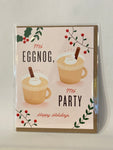 Mo Eggnog, Mo Party - Christmas Greeting Card | Quirky Paper Co.