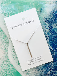 Textured Bar - Necklace | Whimsy's Jewels