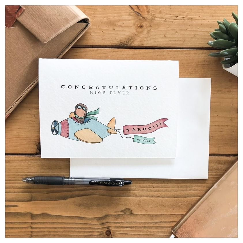Congratulations High Flyer - Greeting Card | Kenzie Cards