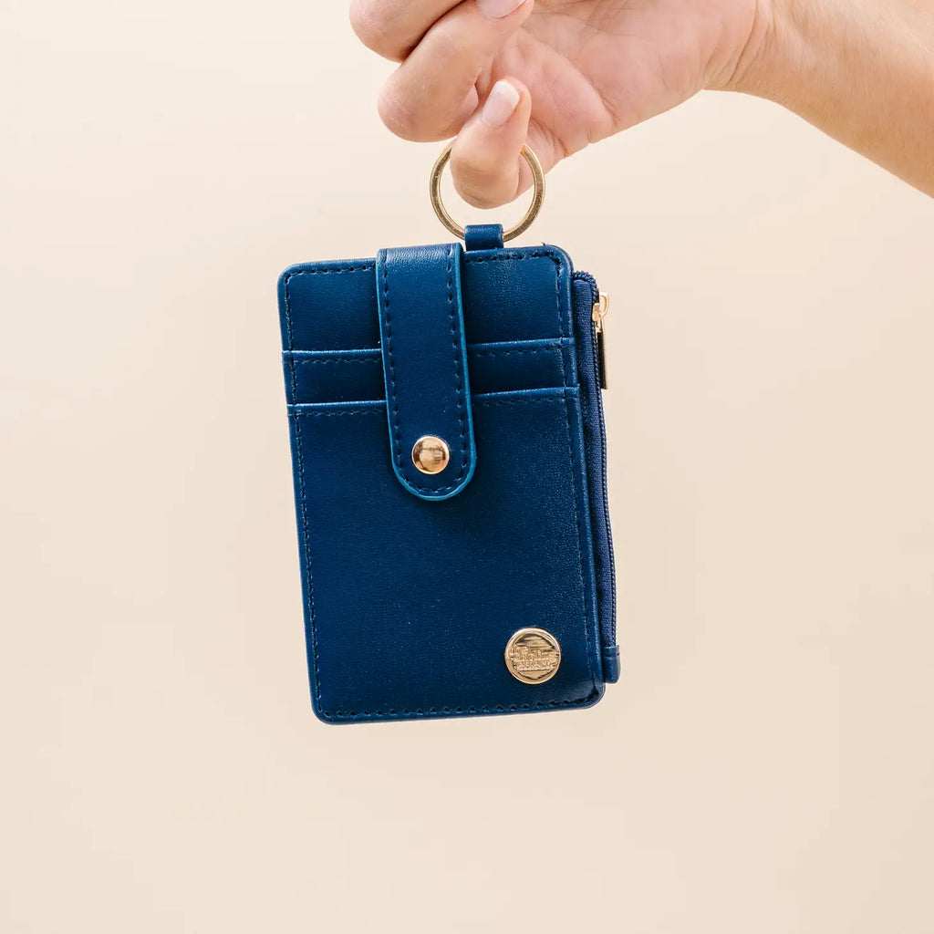 Keychain Card Wallet Navy Blue | The Darling Effect