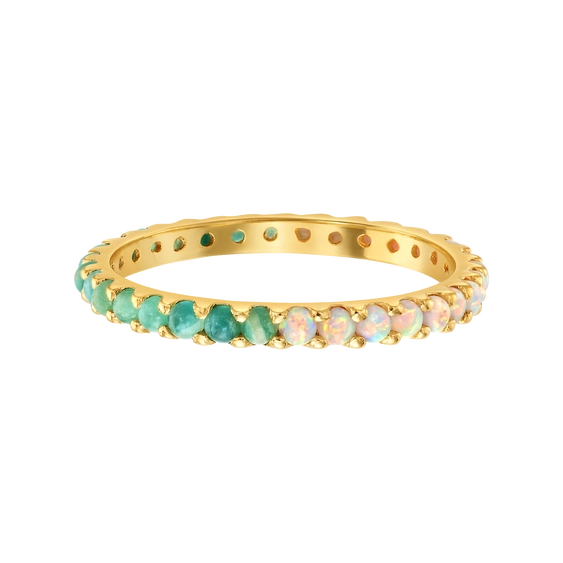Indecisive - Opal & Amazonite Eternity Band | La Kaiser
