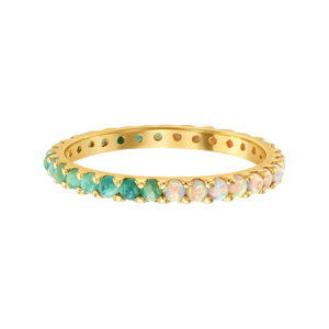 Indecisive - Opal & Amazonite Eternity Band | La Kaiser