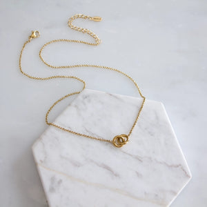 Interlock - PVD Necklace | Mesa Blue