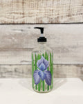 Iris | Hand Painted Soap/Lotion Bottle