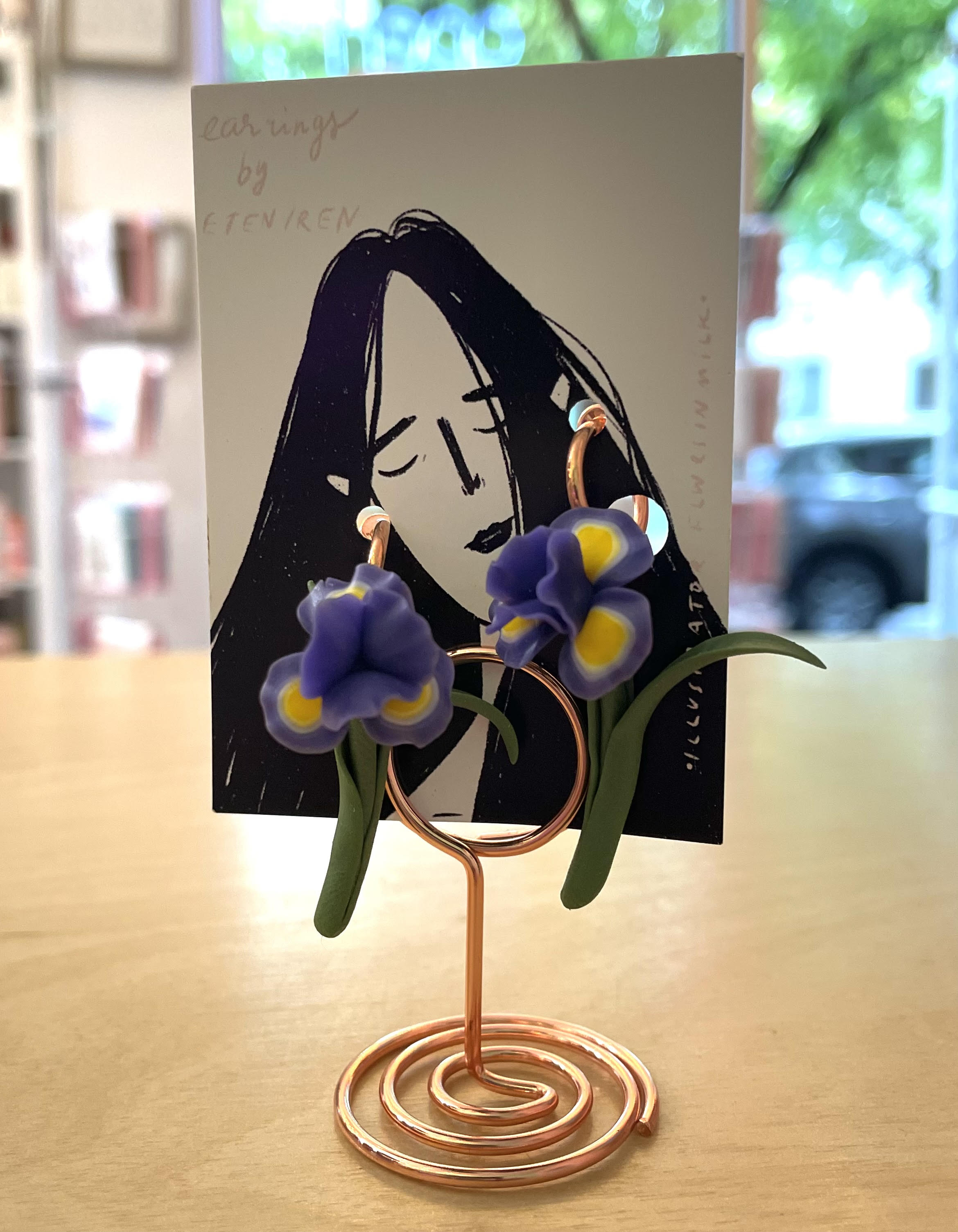 Handmade Iris Dangle Earrings | EtenIren