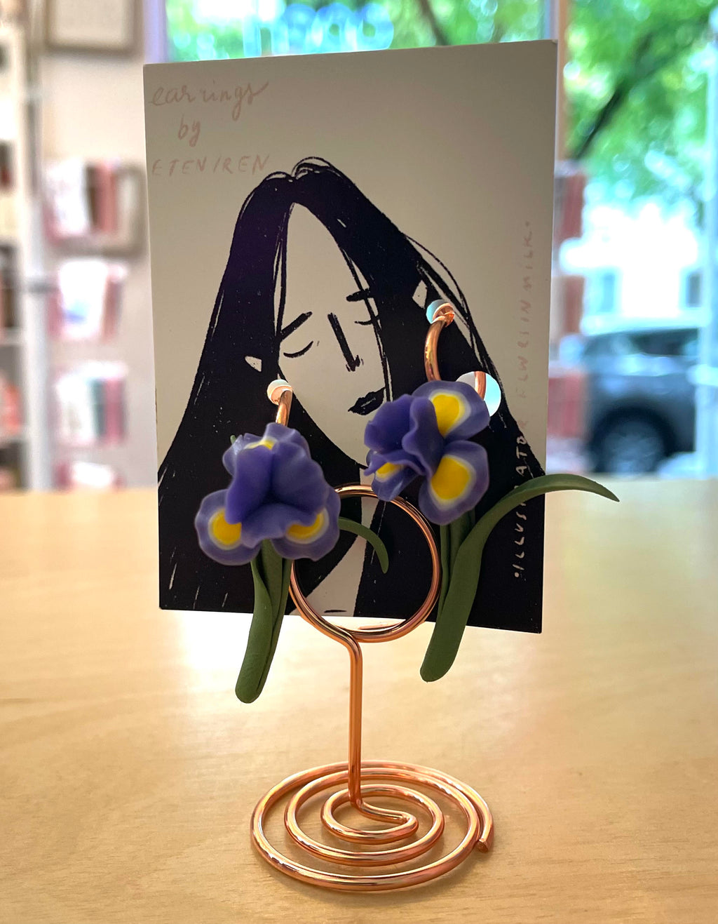 Handmade Iris Dangle Earrings | EtenIren
