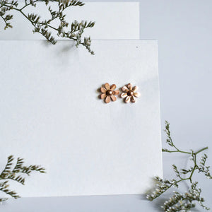 The Jane - Minimalist Flower Studs - Earrings | Whimsy's Jewels