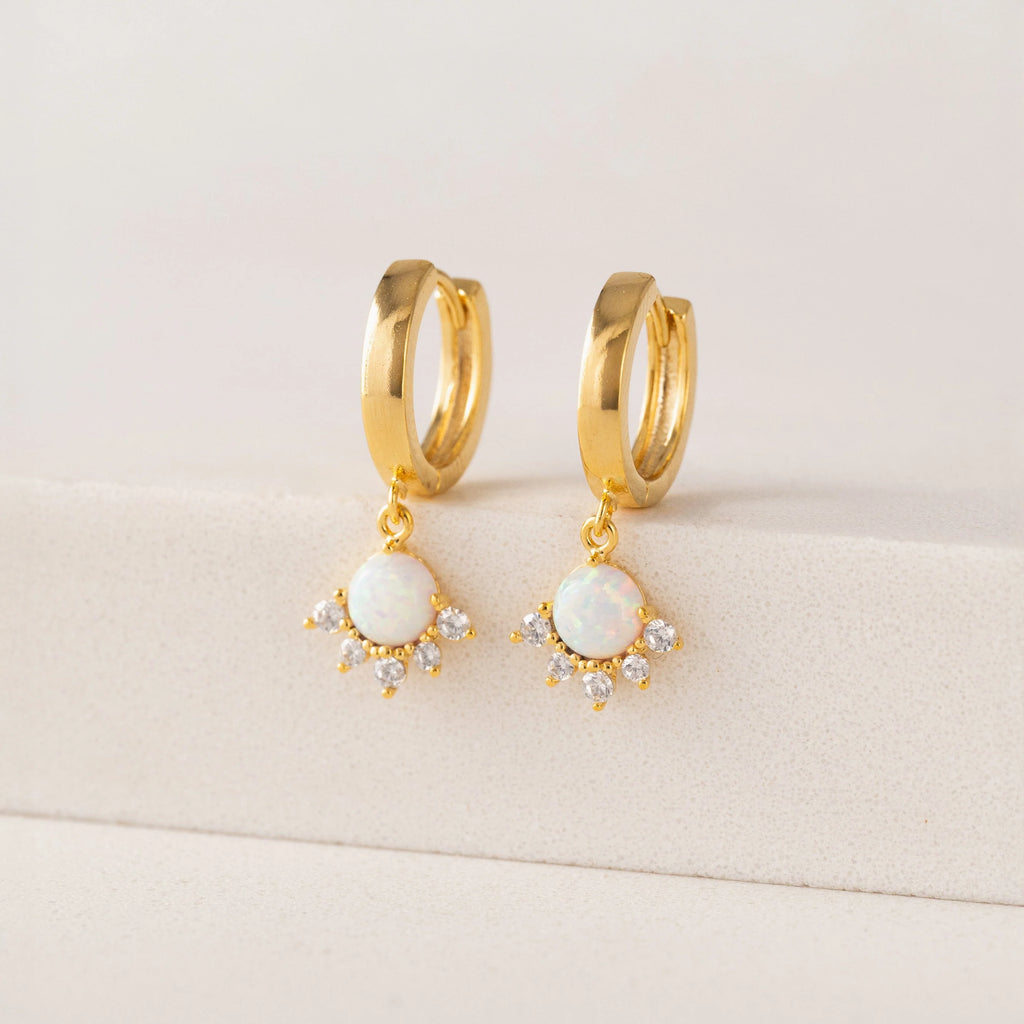 Juno Huggie Drop Hoop Earrings | Lover's Tempo