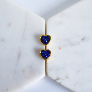 The Kate - Heart Druzy - Earrings | Whimsy's Jewels