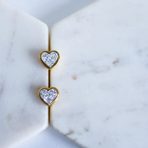 The Kate - Heart Druzy - Earrings | Whimsy's Jewels