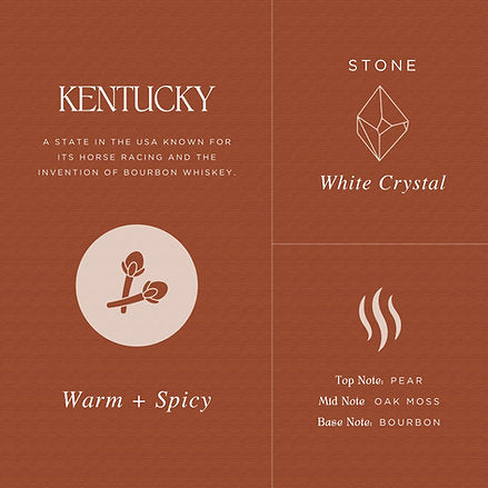 Kentucky - Whiskey Glass Candle | AuraTae