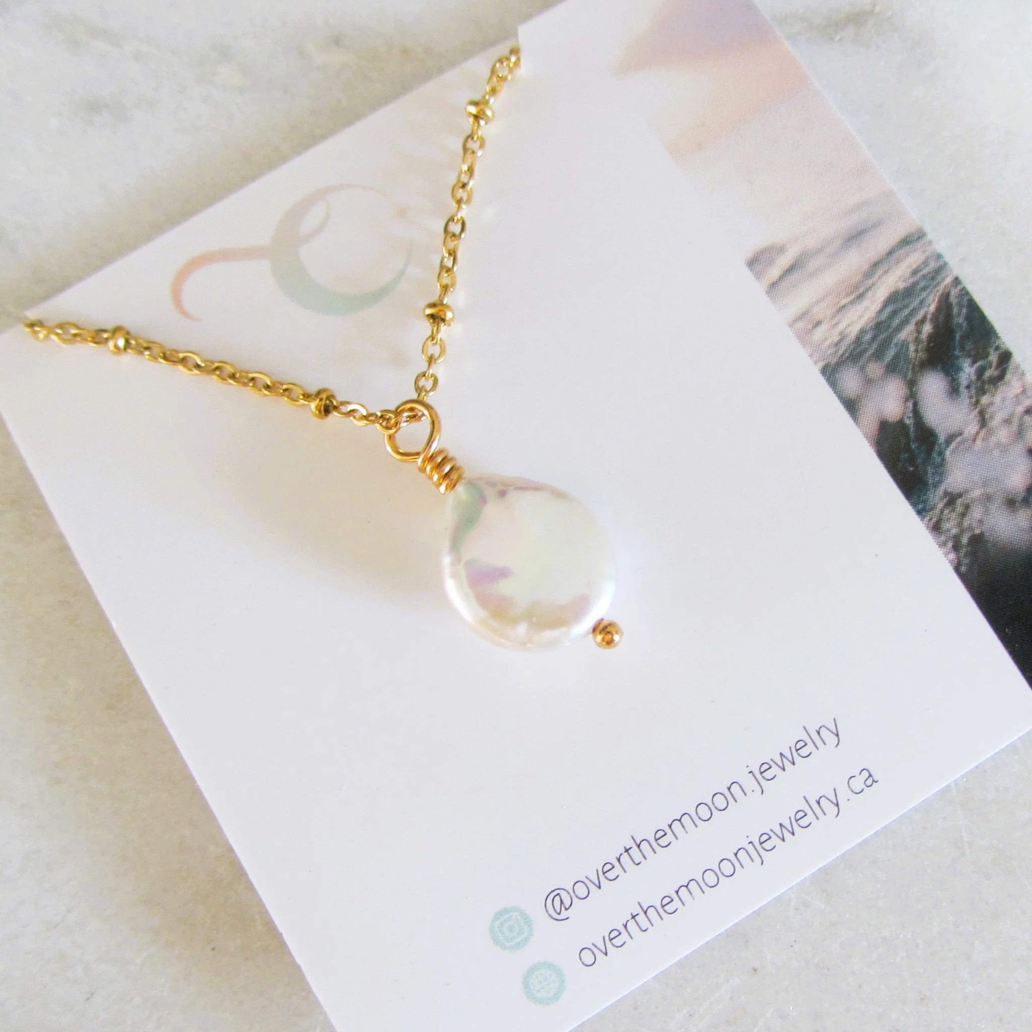 Keshi Pearl - Necklace | Over The Moon