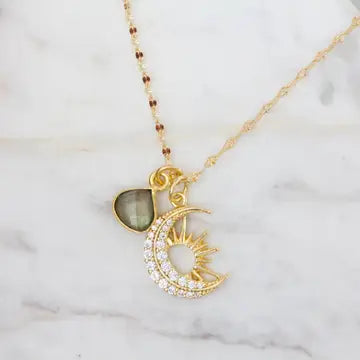 Labradorite Celestial Necklace | Mesa Blue