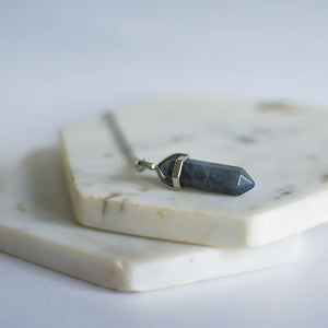 Labradorite - Bullet Crystal Necklace | Whimsy's Jewels