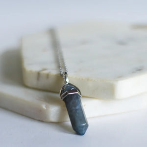 Labradorite - Bullet Crystal Necklace | Whimsy's Jewels