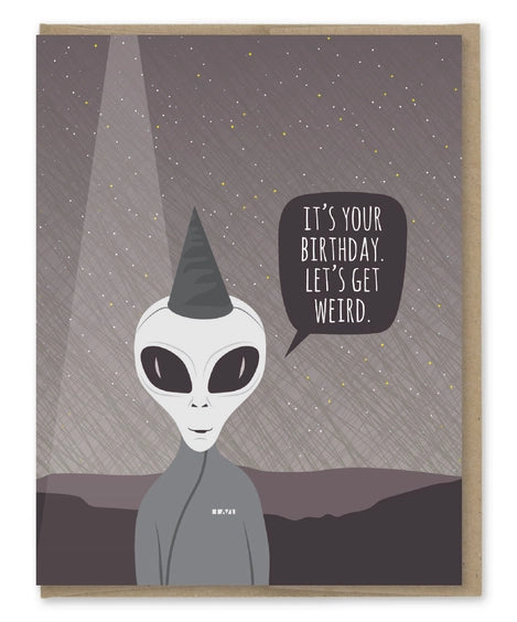 Let's Get Weird - Greeting Card | Modern Printed Matter