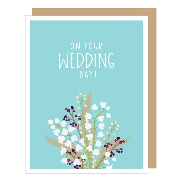Lily of the Valley Bouquet | Wedding Card