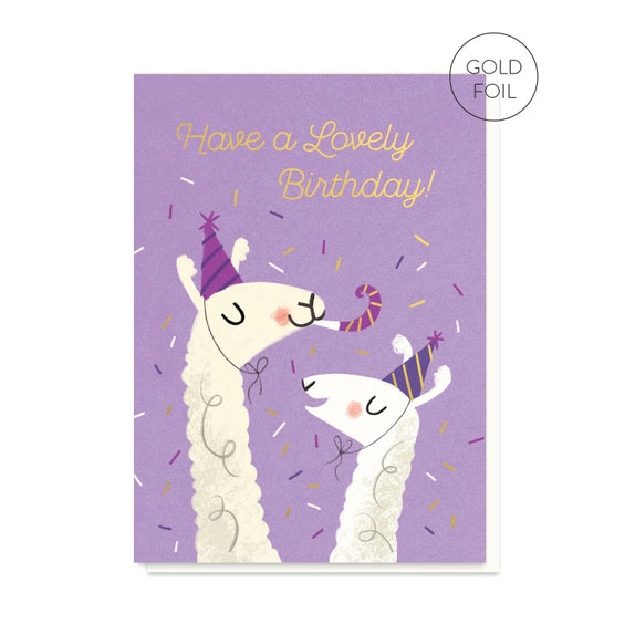 Lovely Llamas Birthday - Greeting Card |  Stormy Knight